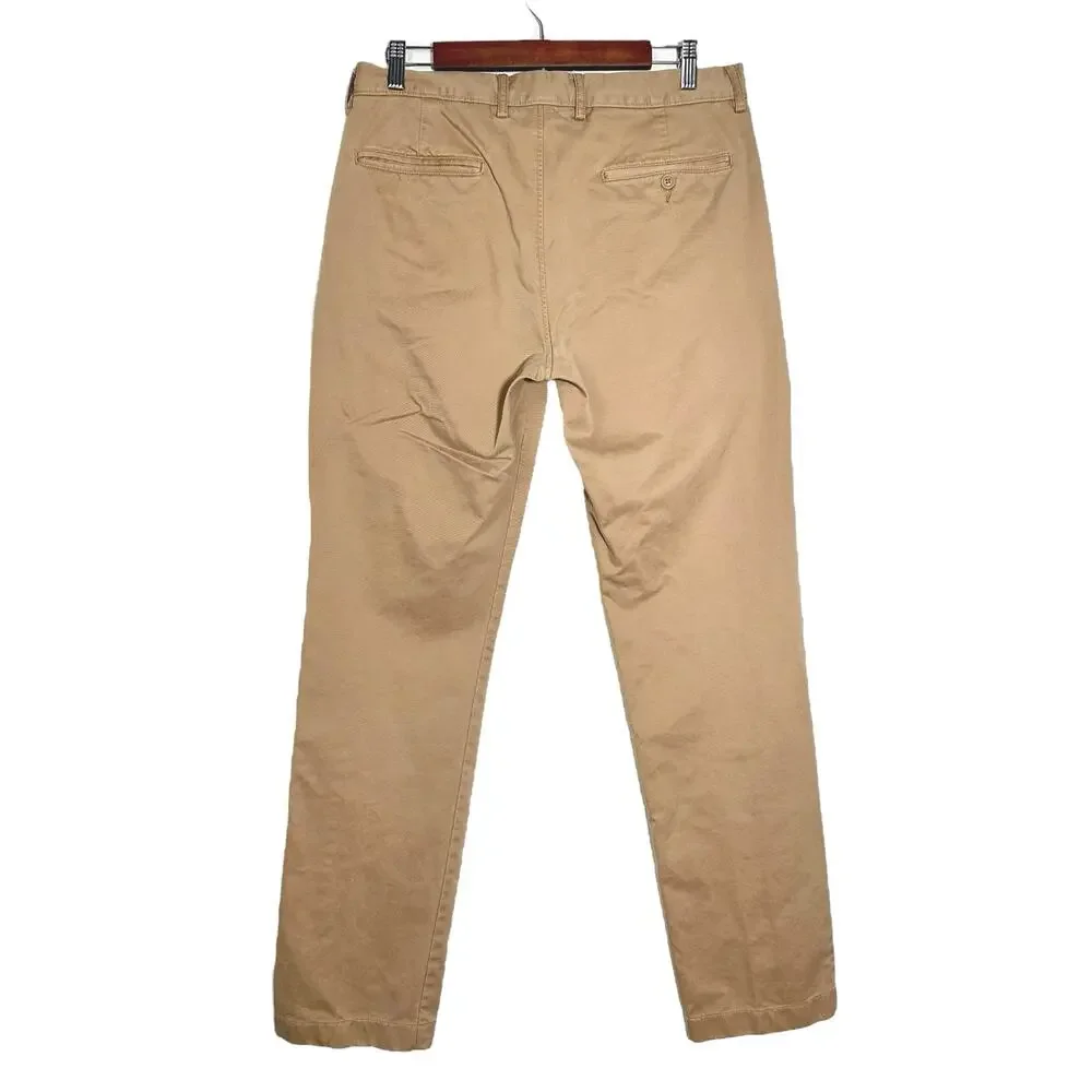 J. Crew | Men | Khaki Broken-In Urban Slim Chino Pants | Size 32x34 Tall